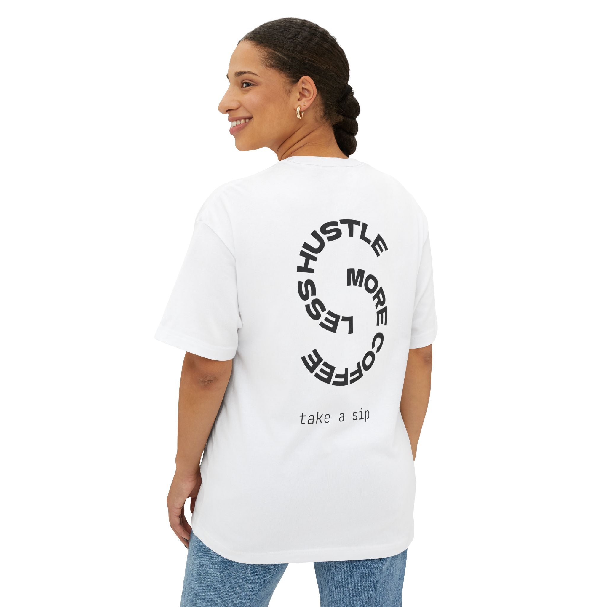 Coffee Lover Tee - Unisex Oversized Boxy Tee