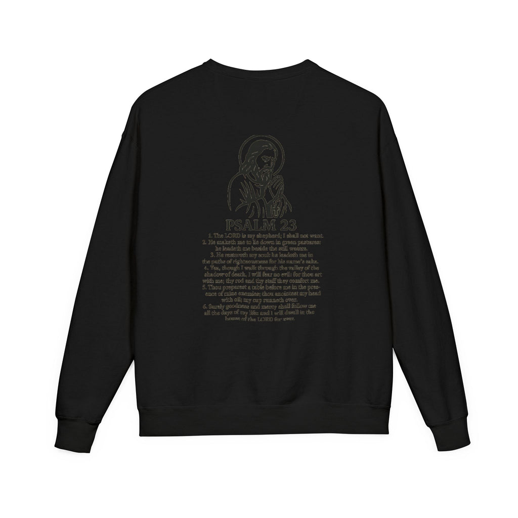Praying to God Sweatshirt with Psalms 23 Design